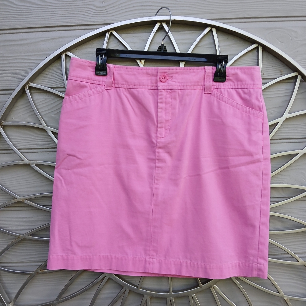 Lilly Pink Cotton Blend Skirt